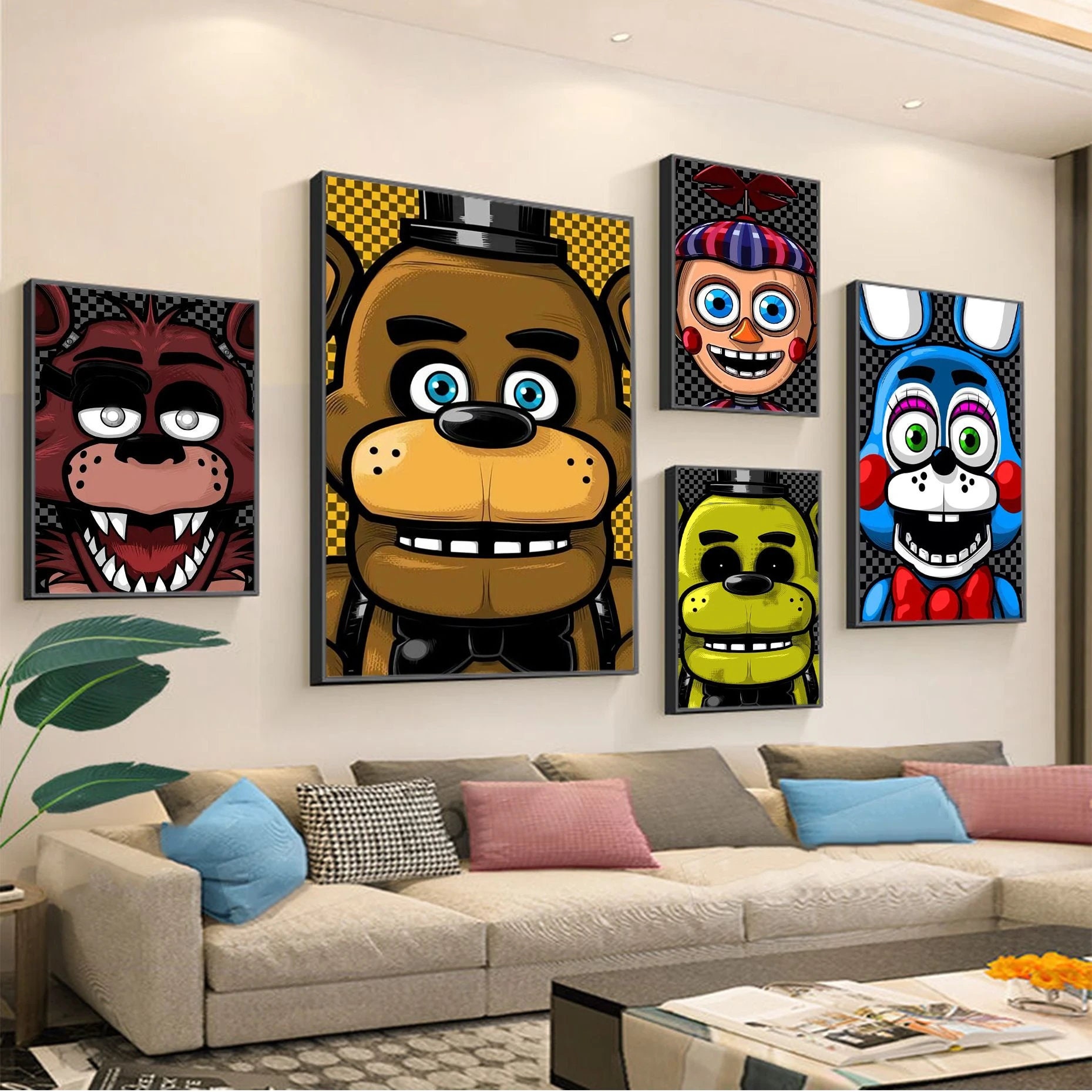 Fnaf style poster for bedroom decor party decor game room etsy canada