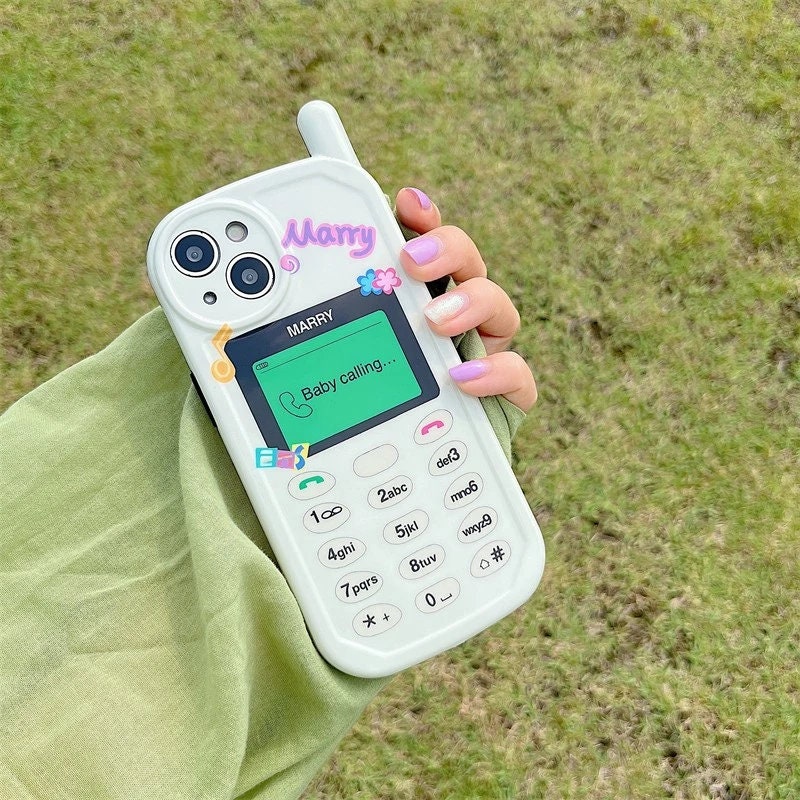 Retro Y2K T9 Flip Phone Case for Iphone 14 13 12 11 Pro Max Etsy