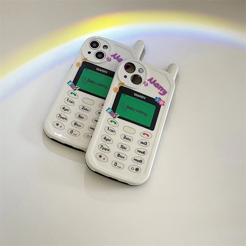 Retro Y2K T9 Flip Phone Case for Iphone 14 13 12 11 Pro Max Etsy