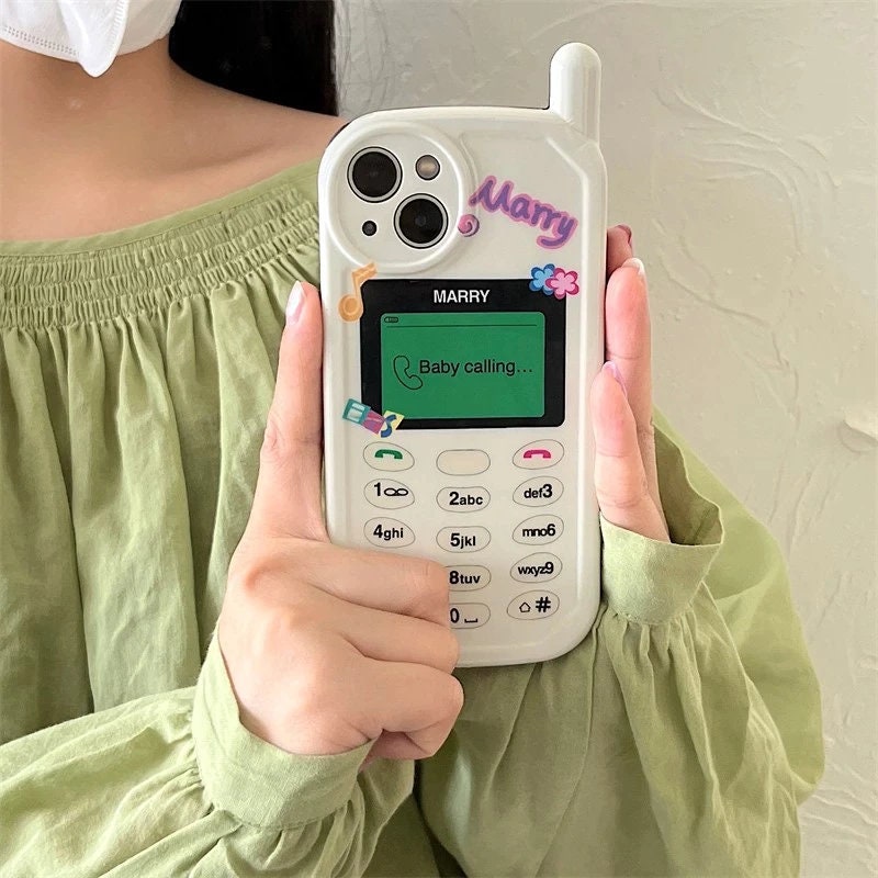Retro Y2K T9 Flip Phone Case for Iphone 14 13 12 11 Pro Max Etsy