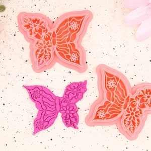 Floral Butterfly - Polymer Clay Cutter