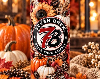 7 Brew Drive Thru Coffee Tumbler Wrap PNGFile (Download digitale)