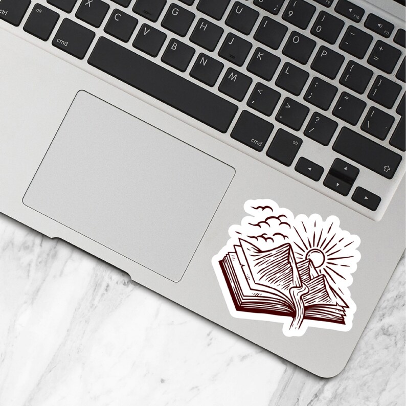 Waterproof Vinyl Sticker | the World is an Open Book | Stickers for ...