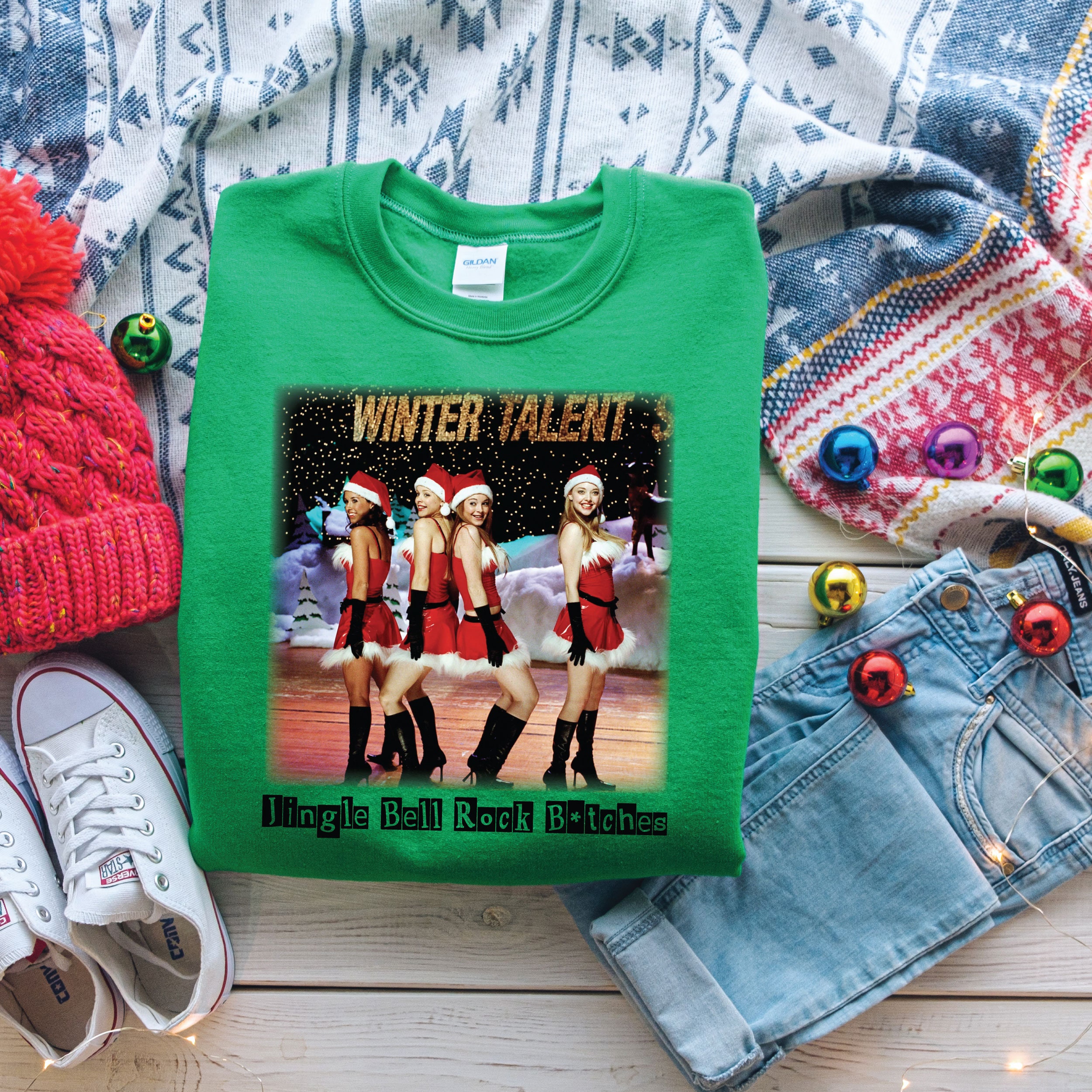 Get in Losers Sweatshirt, Christmas Mean Girls Sweatshirt sold by  Boondoggle Tidy, SKU 38723208