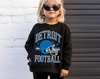 Sweat-shirt de football de Detroit, maillot de football de Detroit vintage, football de Detroit pour tout-petits, t-shirt Game Day, sweat-shirt de la saison de football