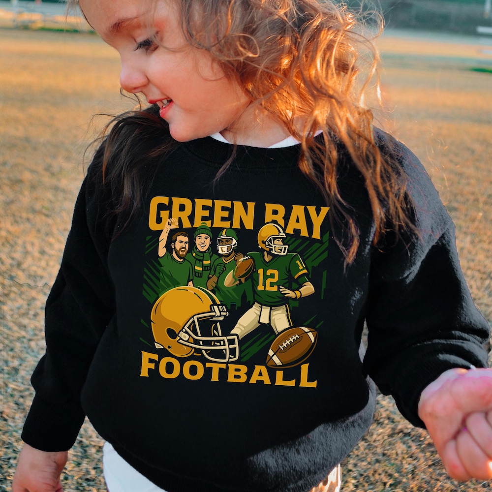 Green Bay Kids Football Sweatshirt , Trendy Green Bay Football Fan , Game Day Shirt, Green Bay Sweatshirt , Greenbay Football Sweatshirts Shirtstore24H