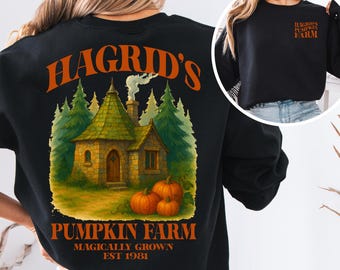 Hagrid's Pumpkin Patch Sweatshirt, Fall Sweatshirt, Hagrid's Pumpkin Farm , Halloween Tee, Spooky Season, Pumpkin Thanksgiving Sweatshirt