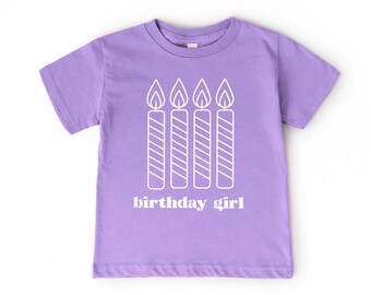 Birthday Girl Shirt , Birthday Candle Shirt , Cute Girls Birthday Shirt , Custom Birthday Shirt , Shirts For Girls Birthday Party