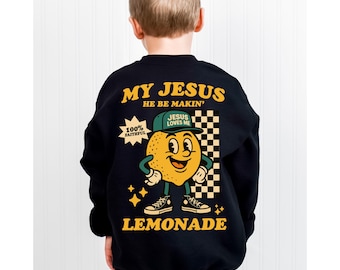 Lemonade Sweatshirt , Cute Lemonade Sweatshirt , Toddler And Baby Sweatshirt , Life Gave Me Some Lemons Shirt , Kids Shirt , Christian Shirt