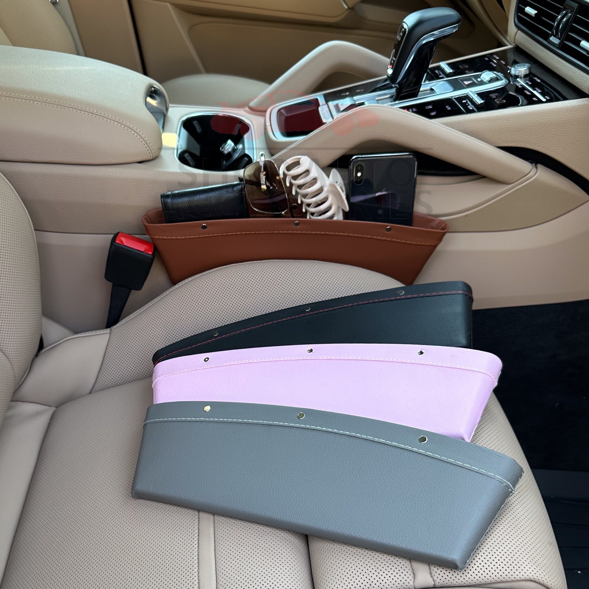 Uraqt Car Handbag Holder Organiser Pocket, Car Tidy Net Storage Organizer  Bag Between Seats, Car Document Holder Pet Barrier Of Backseat, Car Seat  Gap