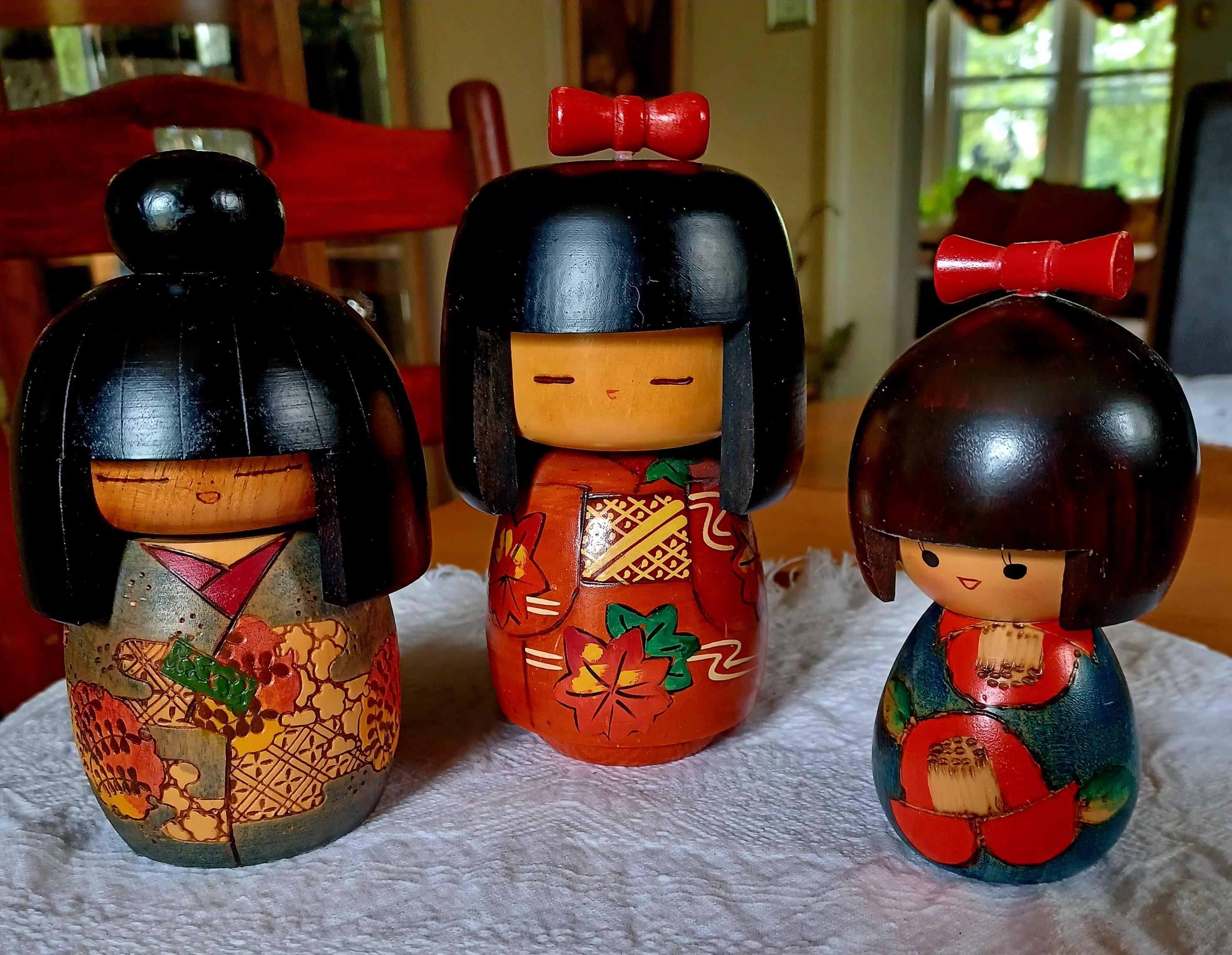 Vintage kokeshi doll - Etsy 日本