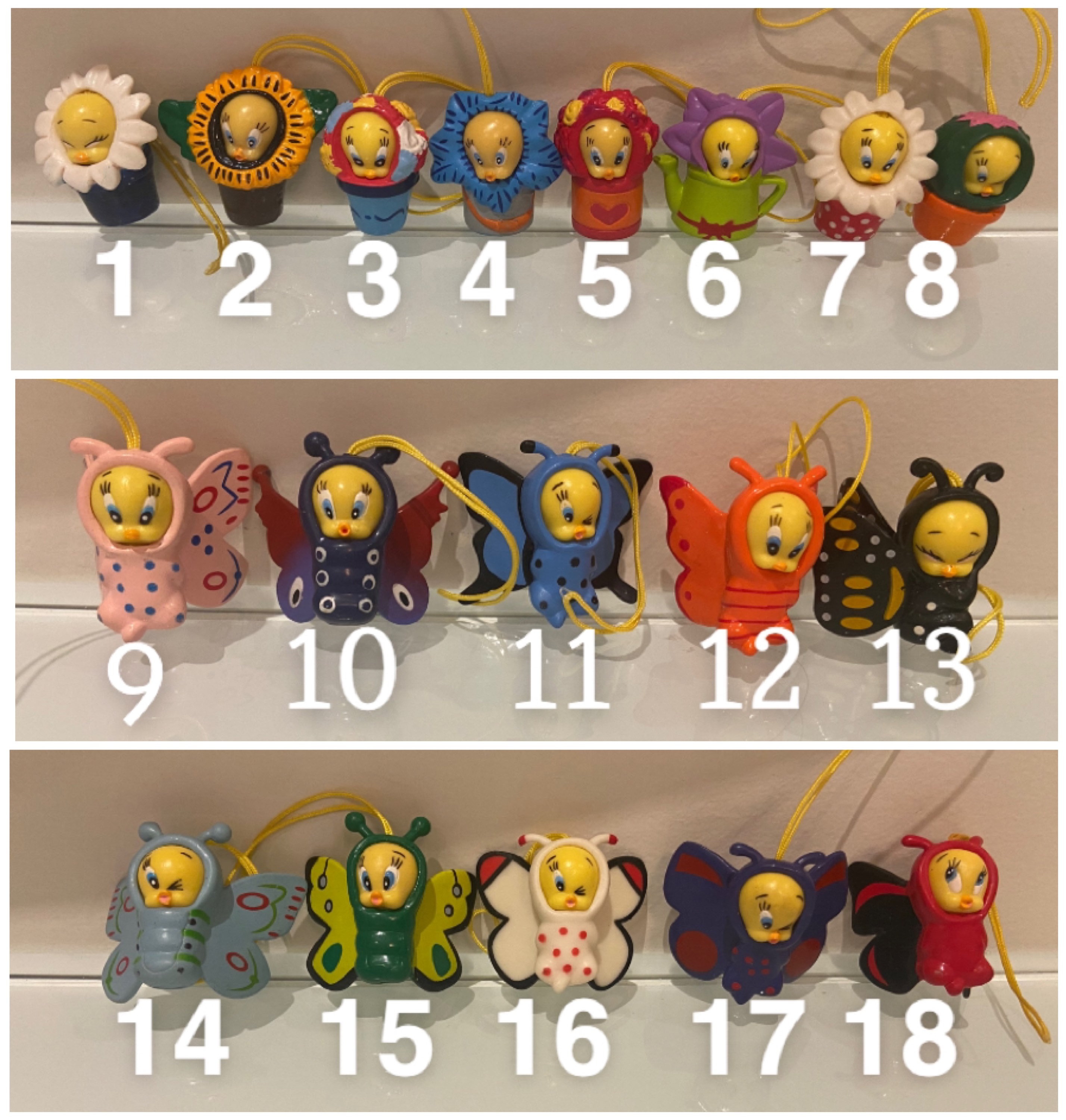 Tweety Danglers - Peek a Pooh - Etsy