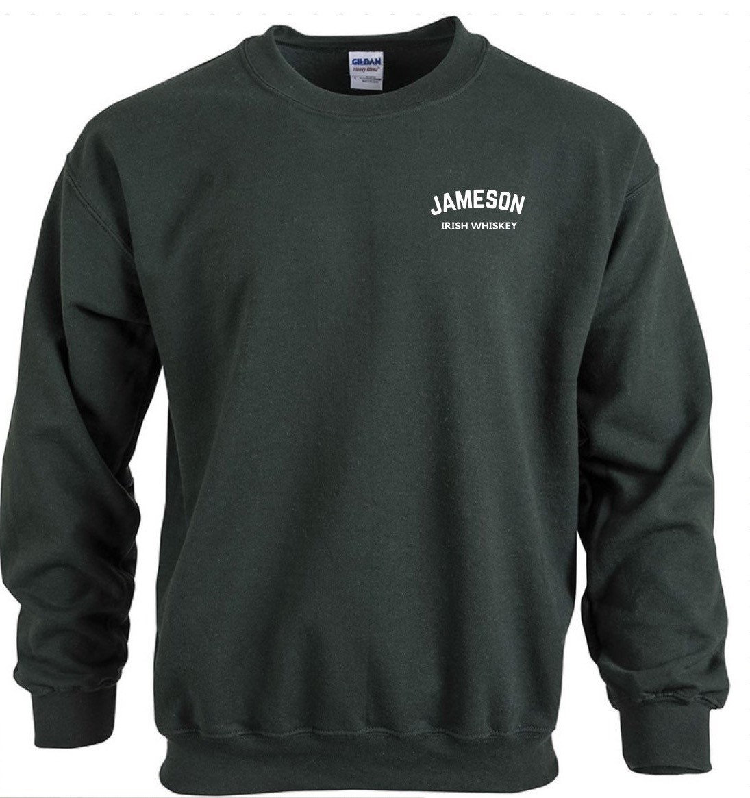 Jameson Whiskey Crewneck, Irish Whiskey, Sweatshirt, Vinyl Sweater