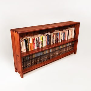 Two Shelf Bookcase #2, Hand Made,  Crafted and Joined, From Reclaimed Redwood.