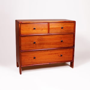 Hand Made, Crafted and Joined Four Drawer, Solid Wood Dresser, From Reclaimed Redwood.