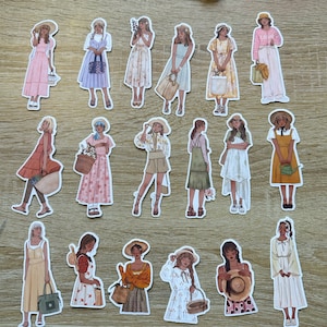 Morena Girl Sticker für dein Journal, Kartenherstellung