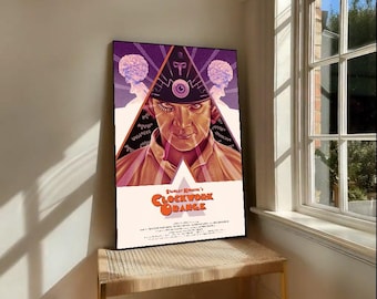 El póster de la película La naranja mecánica