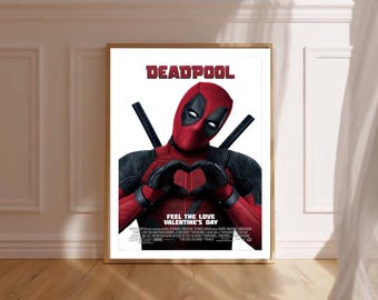 Deadpool - 2016 - Movie Poster - Film Poster - Cinema Poster
