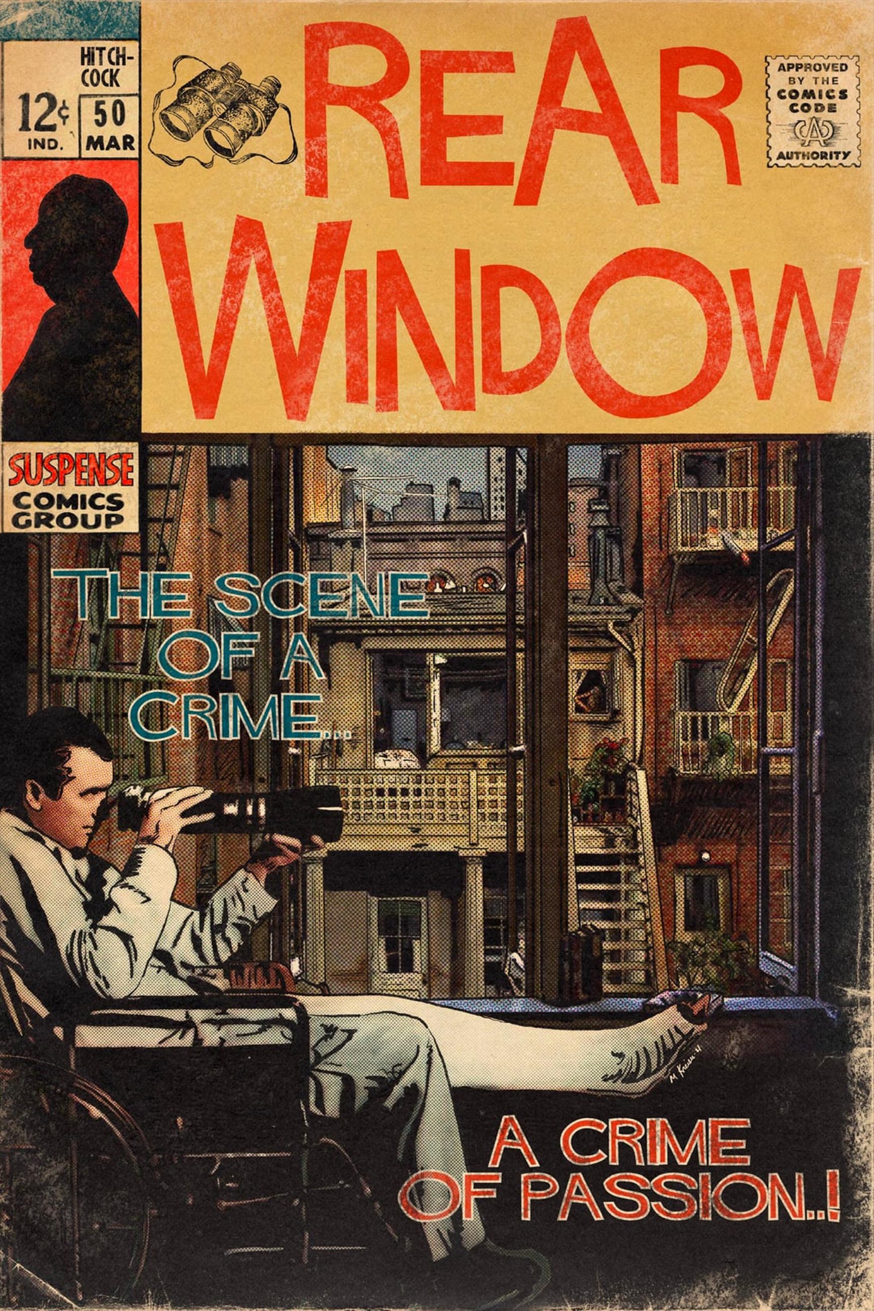 Rear Window Classic Movie Poster Retro Film Print - Etsy