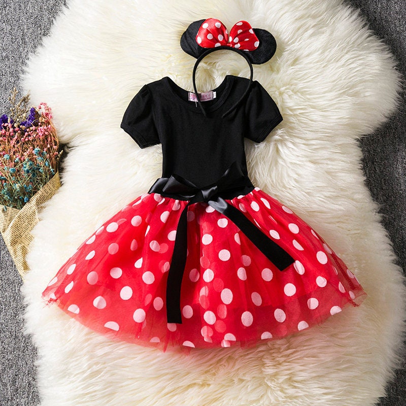 Disney Toddler Girls Minnie Mouse Tulle Dress  Amazonin Clothing   Accessories