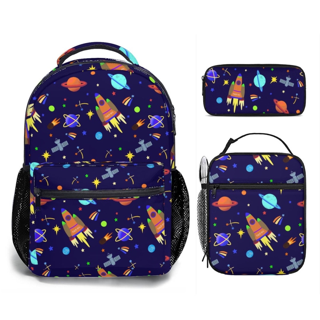 Blue Shooting Stars Backpack Bundle Space Backpack Catholic Kids