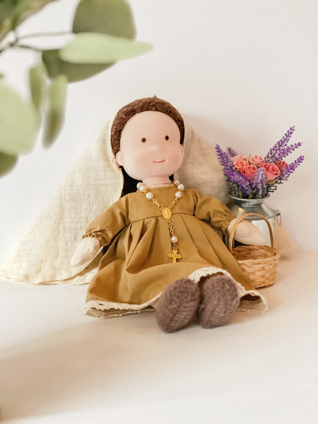 Blessed Virgin Mary Doll Religious Doll First Communion - Etsy