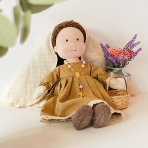 Blessed Virgin Mary Doll | Religious Doll | First Communion Gift | Montessori Style Toys | Waldorf Steiner Doll | Saint Doll