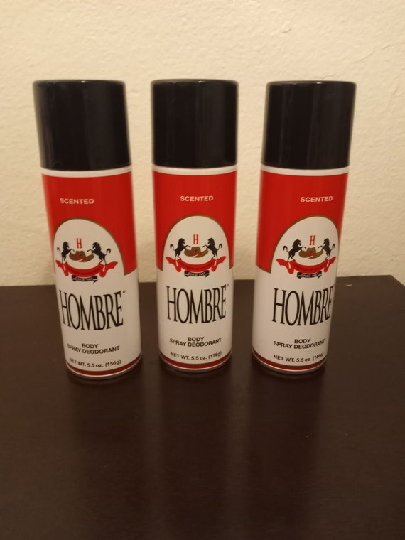 Hombre Red Deodorant Body Spray Classic for Men 3 Pack 5.5 Etsy