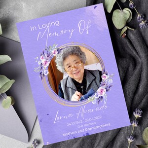 Purple Funeral Programs Template Obituary Template for Funeral Memorial Funeral Program Announcement Printable Funeral Program Template