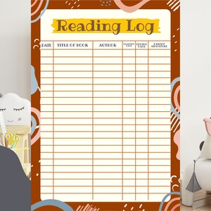 Kids Reading Log Printable, Printable Reading Log for Kids, Reading Log Journal Kids, Printable Reading Journal for Kids, Reading Incentive