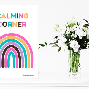 Calming Corner Poster: Educational Feelings Chart, Montessori Decor (Digital Download)