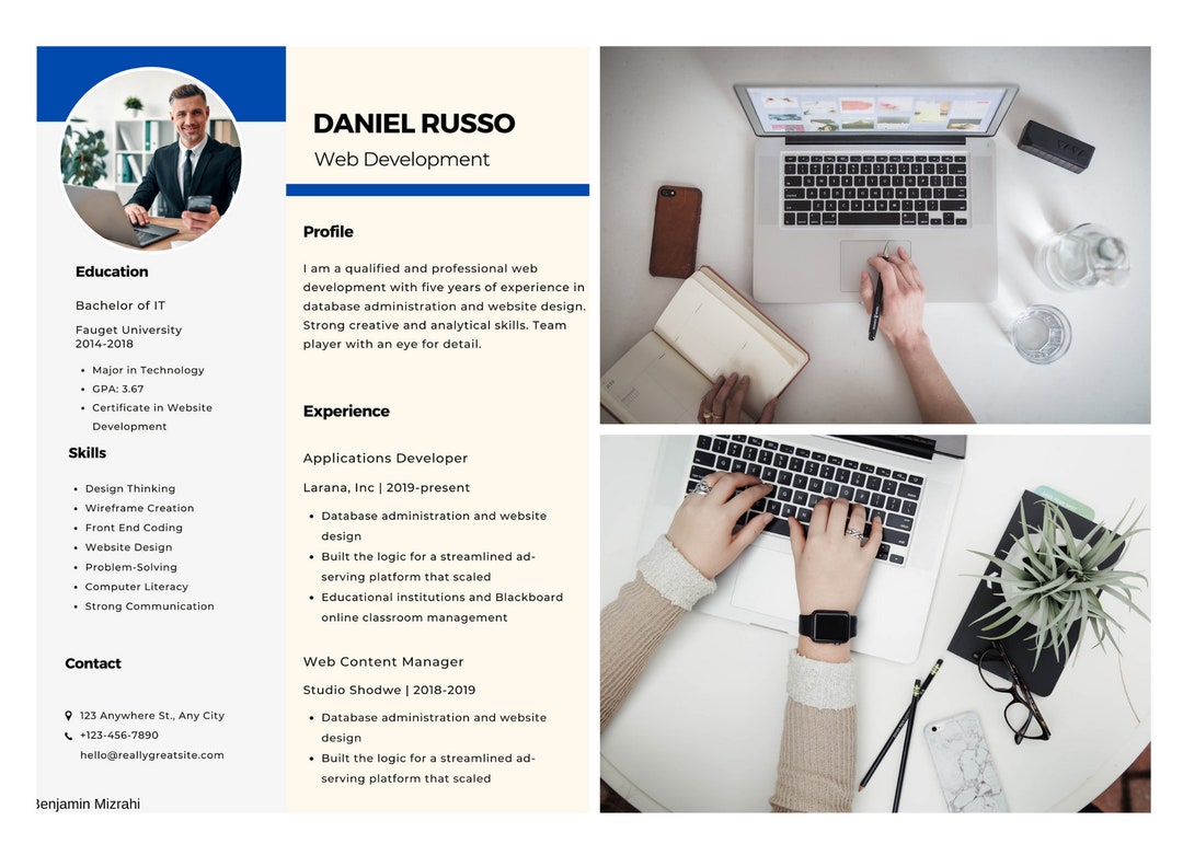 Web Developer Resume Template Cover Letter Template Canva, Modern ...