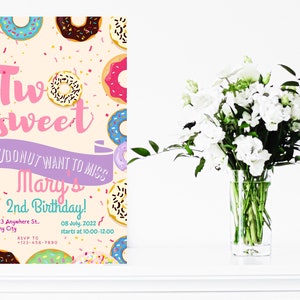 Editable Birthday Invitation Girls or Boys Printable Digital Instant Download Canva