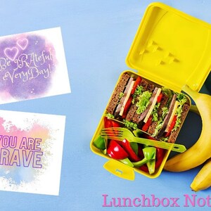 Lunch Box Notes for Kids, Lunchbox Notes For Boys & Girls, Positive Affirmations, Encouraging Notes For Kids, Instant Download Lunch notes