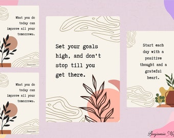Arte mural con cita motivacional, impresión tipográfica inspiradora (descarga digital)