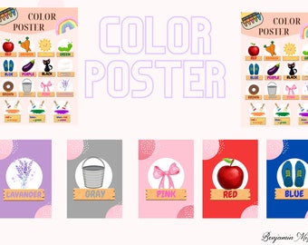 Crayon Colors Educational Print: Rainbow Classroom Decor (Digital Download)