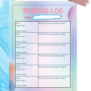 Druckbares Lesetagebuch für Kinder, druckbares Lesetagebuch für Kinder, Lesetagebuch für Kinder, druckbares Lesetagebuch für Kinder, Leseanreiz