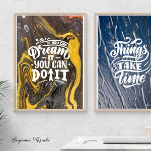 Motivational Quote Art Prints: Therapist Office Decor (Digital Download)