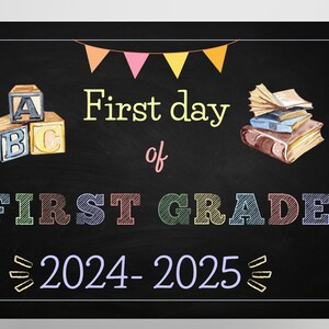 Editable School Milestone Board - First Day of School Sign (Digital Download)
