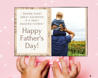 Editable Father's Day Card, Printable Gift (Digital Download)