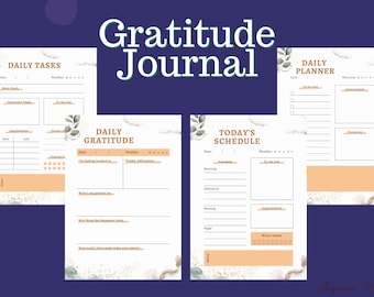Diario de gratitud / Autocuidado y atención plena (imprimible)