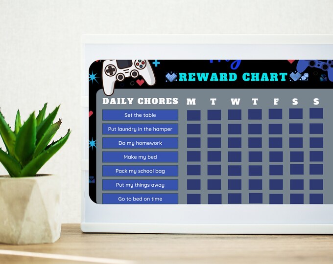 Printable Kids Reward Chart | Chore & Responsibility Chart PDF ...