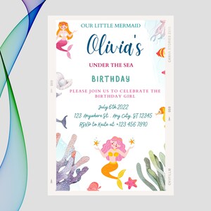 Editable Birthday Invitation Girls or Boys Printable Digital Instant Download Canva
