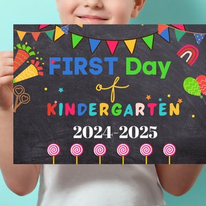 Editable School Milestone Board – First & Last Day Sign (Digital Download)