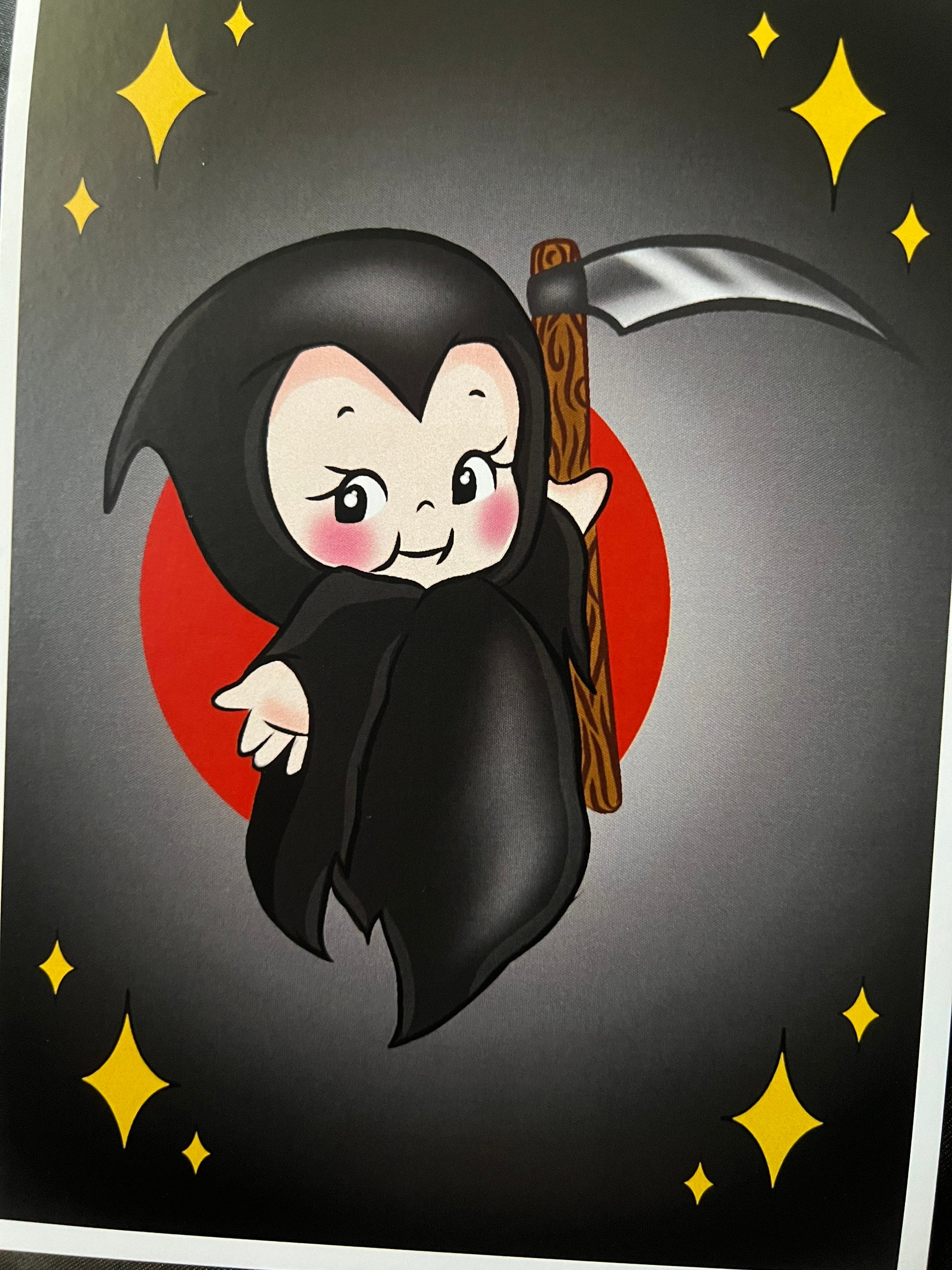 Spooky / Kewpie Baby / Sonny Angel / Poster / Print / Devil