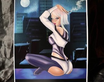Cyberpunk Kantenläufer Lucy 8,5 x 11 Anime Fanart Poster Kunstdruck Cyber Punk Videospiel Waifu