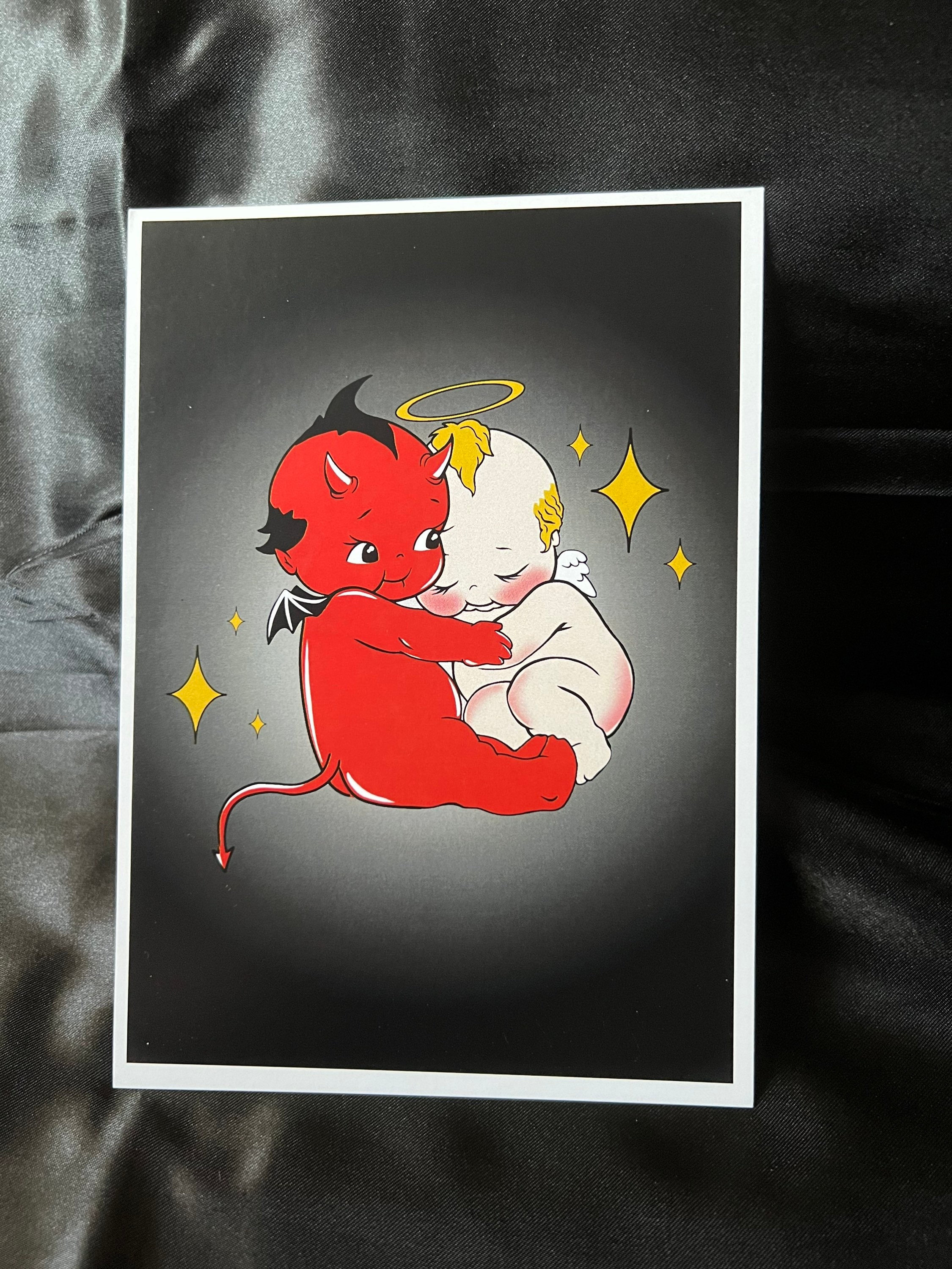 Spooky / Kewpie Baby / Sonny Angel / Poster / Print / Devil