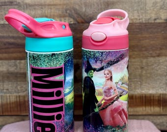 ¡Botella de agua personalizada de acero inoxidable de 355 ml (12 oz), aislada y a prueba de derrames! Teatro musical, Broadway