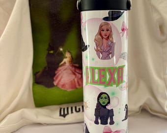 Personalized 20oz Tumbler Stainless Water Bottle Screw on Straw Lid Dishwasher Safe! Musical Theater Digital Style
