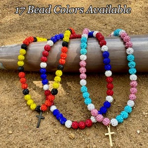 3 Color Sports Ice Drip Necklace Baseball Bling Softball Bling String Bling Swing Bling Baseball Bracelet Bling Candy Drip Necklace